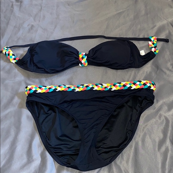 Anne Cole Other - Anne Cole Black strapless bikini size lg